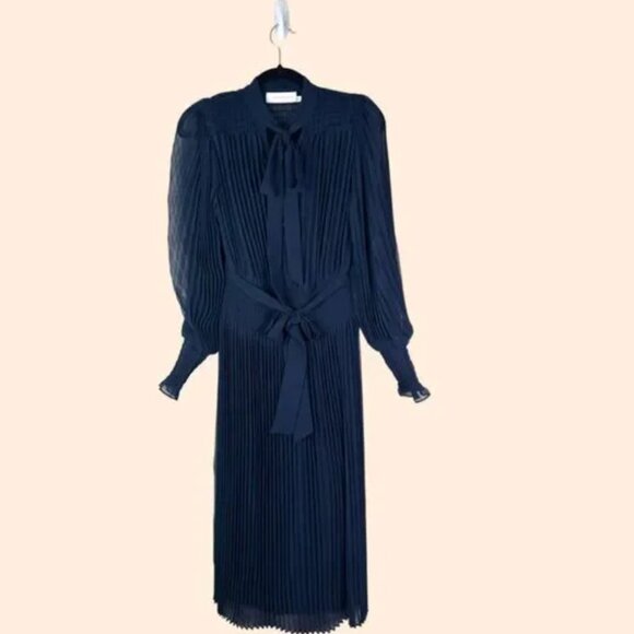 Zimmermann Midi Dress Black 0P (snag on dress) - Picture 1 of 6